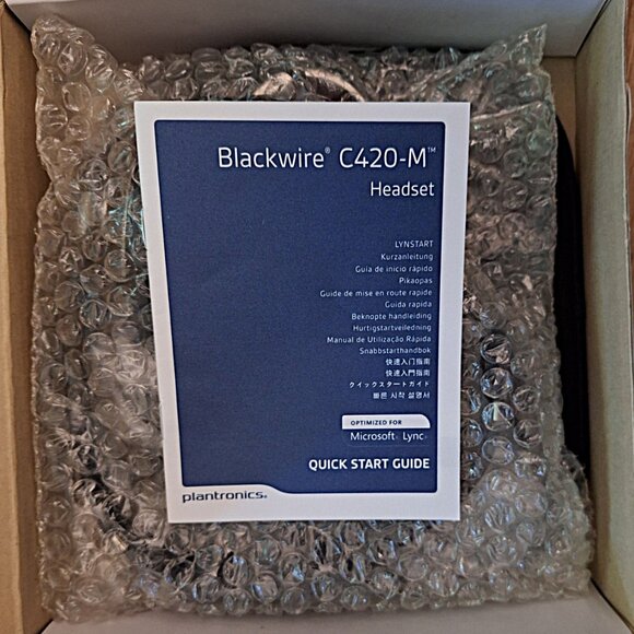 Plantronics Blackwire C420-M Corded Headset Optimized for Microsoft NOB - Picture 3 of 5